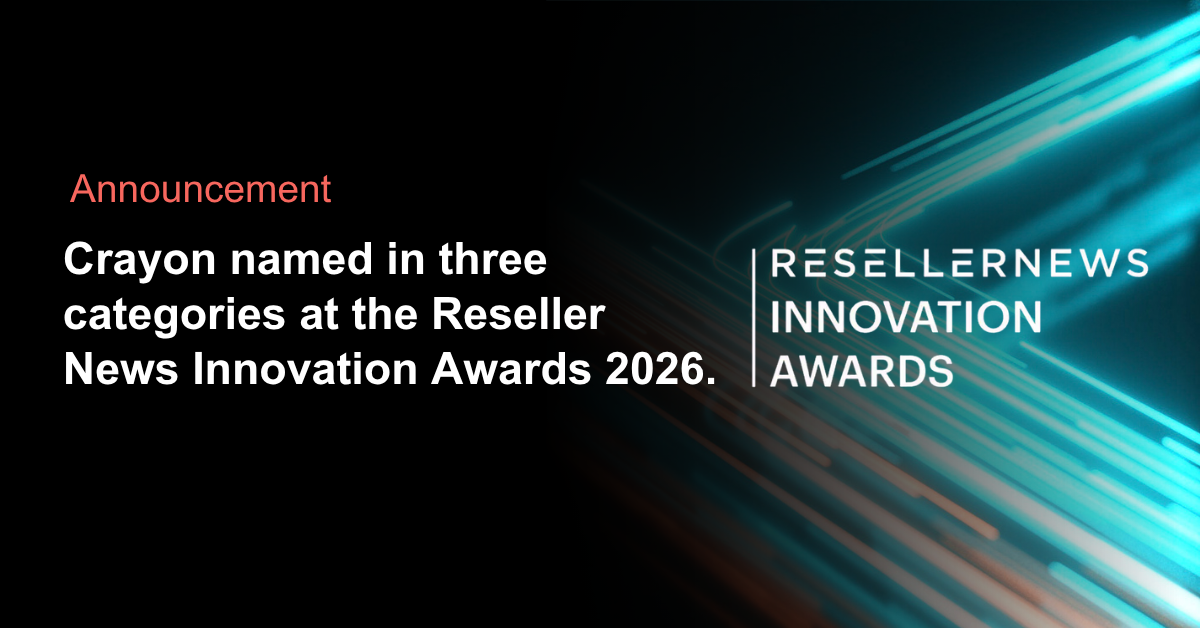 Crayon, a SoftwareOne company, named finalist in three categories at 2026 Reseller News Innovation Awards